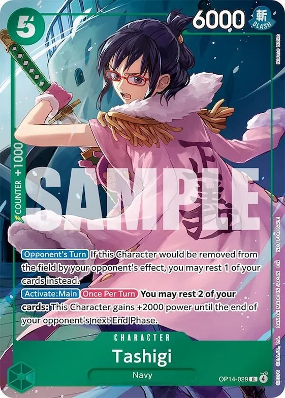 Tashigi (Dash Pack) #op14-029 – The Azure Sea's Seven