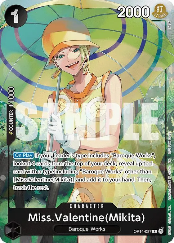 Miss.Valentine(Mikita) (Dash Pack) #op14-087 – The Azure Sea's Seven
