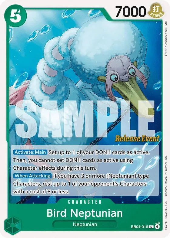 L'Oiseau eb4-016 – OP14 – The Azure Sea's Seven Release Event Cards