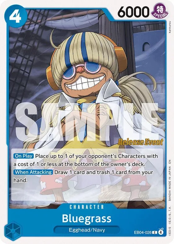 Bluegrass eb4-026 – OP14 – The Azure Sea's Seven Release Event Cards