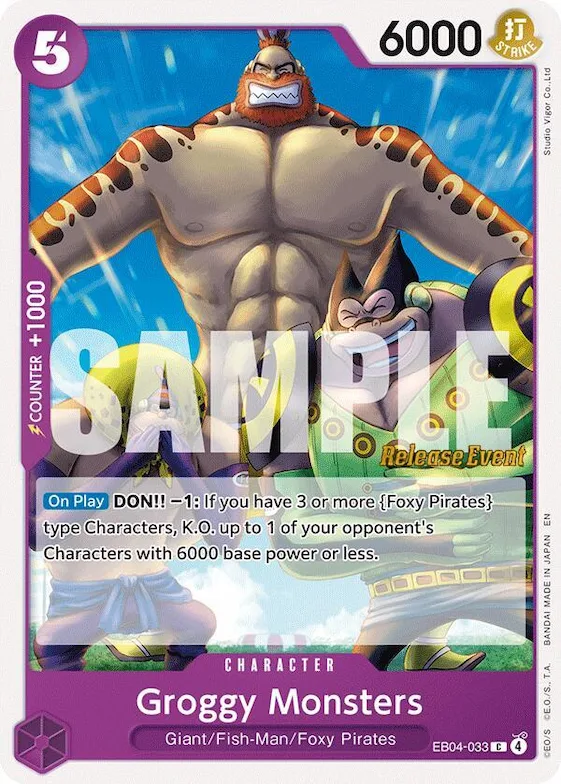 Groggy Monsters #eb4-033 – The Azure Sea's Seven Release Event Cards