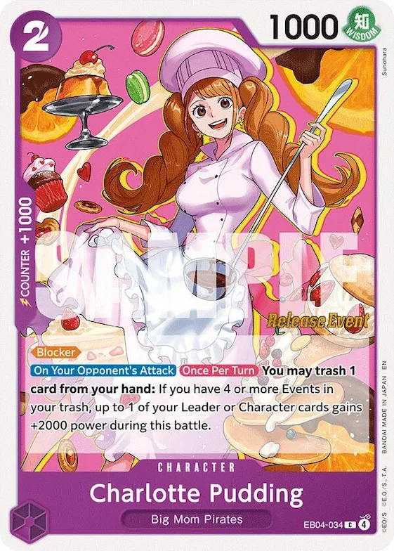 Charlotte Pudding eb4-034 – OP14 – The Azure Sea's Seven Release Event Cards