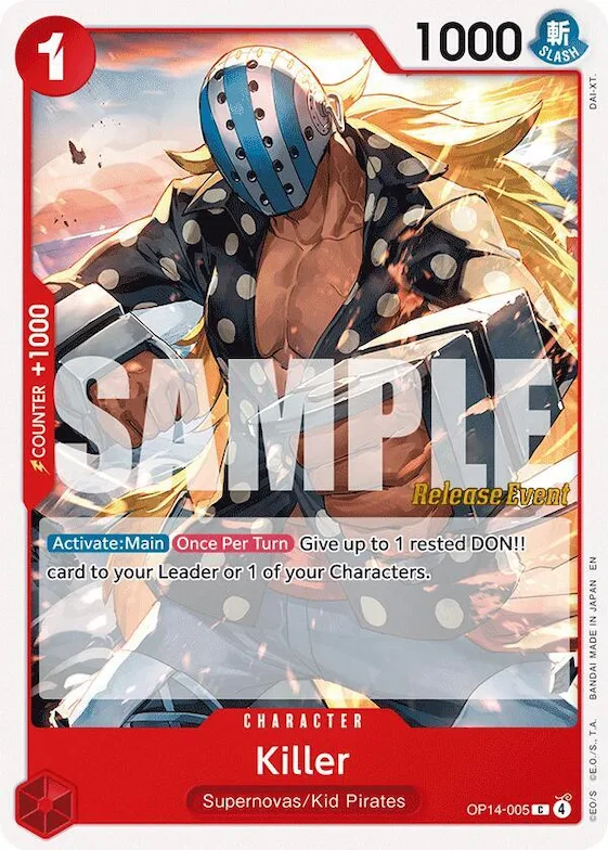 Killer op14-005 – OP14 – The Azure Sea's Seven Release Event Cards