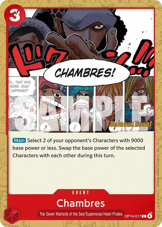 Shambles op14-017 – OP14 – The Azure Sea's Seven Release Event Cards