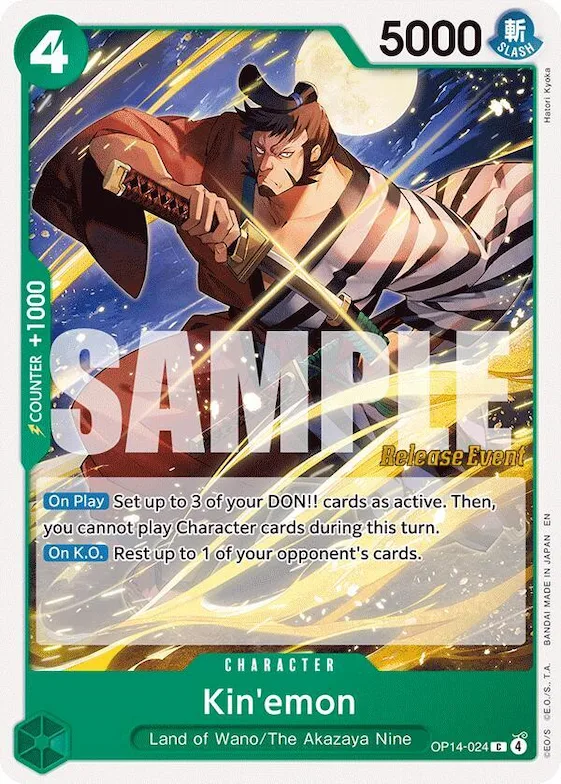 Kinémon op14-024 – OP14 – The Azure Sea's Seven Release Event Cards