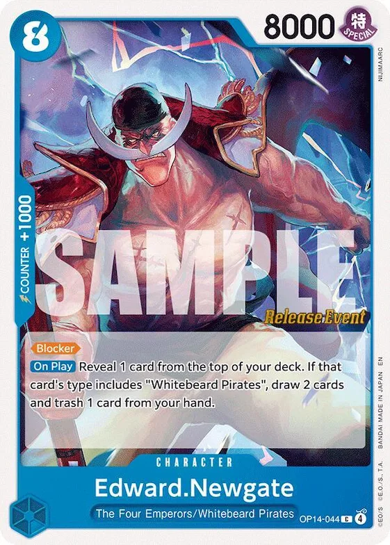 Edward Newgate op14-044 – OP14 – The Azure Sea's Seven Release Event Cards