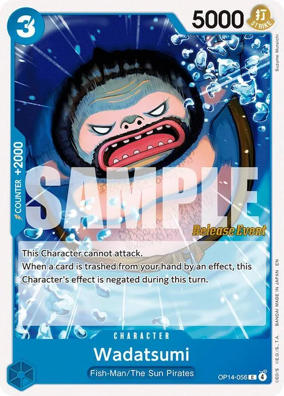 Wadatsumi op14-056 – OP14 – The Azure Sea's Seven Release Event Cards