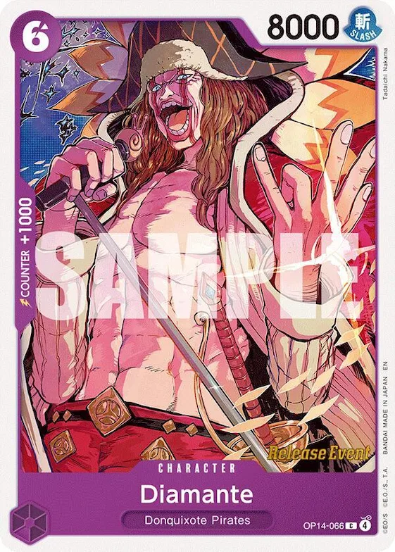 Diamante #op14-066 – The Azure Sea's Seven Release Event Cards