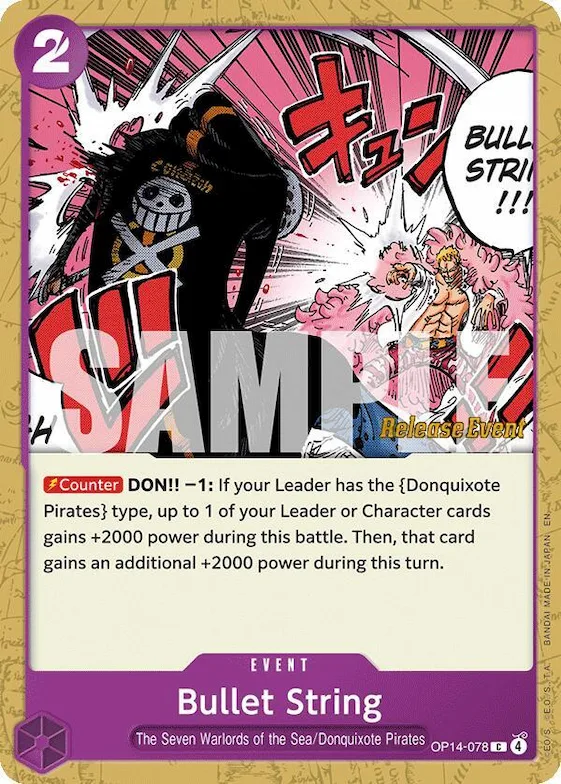 Bullet String #op14-078 – The Azure Sea's Seven Release Event Cards