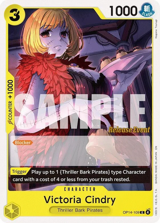 Victoria Cindry op14-109 – OP14 – The Azure Sea's Seven Release Event Cards