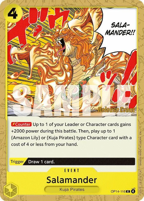Salamander #op14-116 – The Azure Sea's Seven Release Event Cards