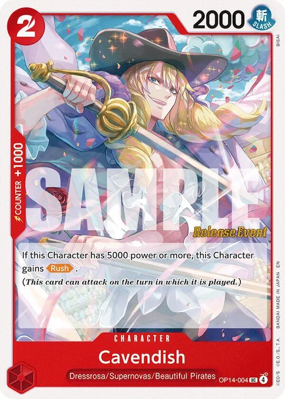 Cavendish op14-004 – OP14 – The Azure Sea's Seven Release Event Cards
