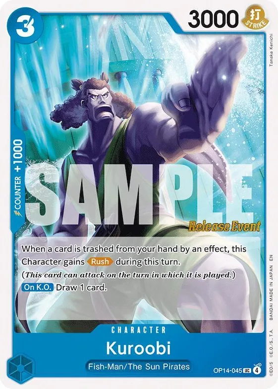 Kuroobi #op14-045 – The Azure Sea's Seven Release Event Cards