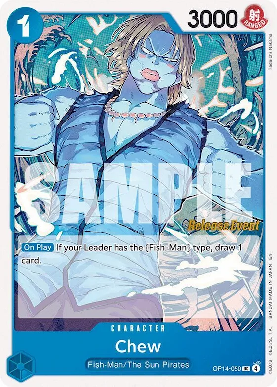 Chew #op14-050 – The Azure Sea's Seven Release Event Cards