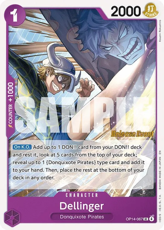 Dellinger op14-067 – OP14 – The Azure Sea's Seven Release Event Cards