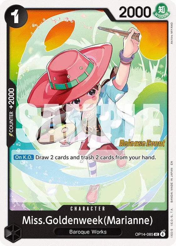 Miss.Goldenweek(Marianne) #op14-085 – The Azure Sea's Seven Release Event Cards