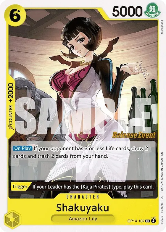 Shakuyaku #op14-107 – The Azure Sea's Seven Release Event Cards