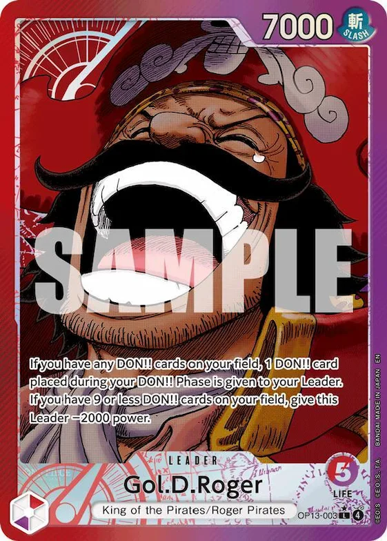 Gol.D.Roger (003) (Alternate Art) #op13-003 – Carrying On His Will