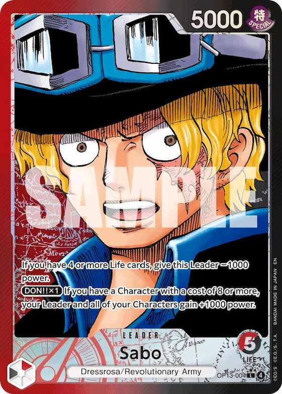 Sabo (004) (Alternate Art) #op13-004 – Carrying On His Will