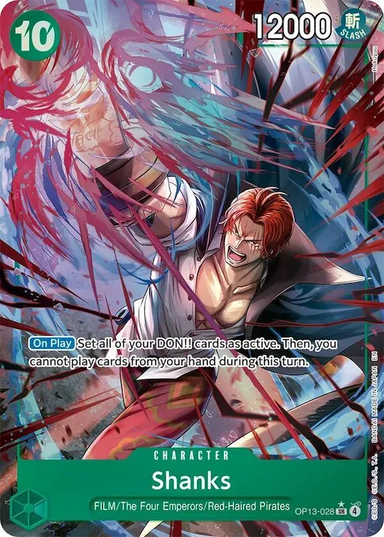 Shanks (028) (Alternate Art) #op13-028 – Carrying On His Will