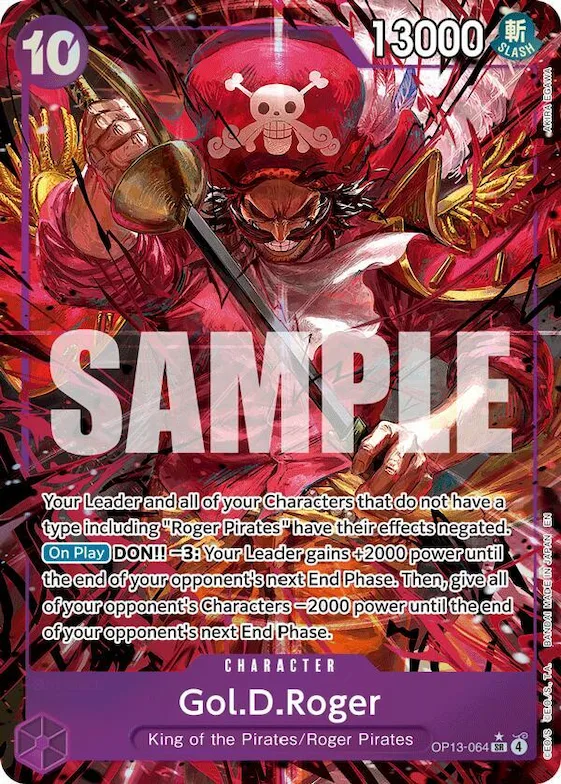 Gol.D.Roger (064) (Alternate Art) #op13-064 – Carrying On His Will
