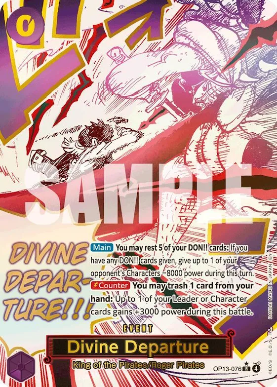 Divine Departure (Alternate Art) #op13-076 – Carrying On His Will
