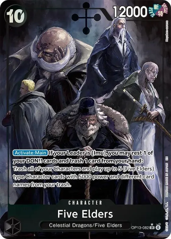 Five Elders (Alternate Art) #op13-082 – Carrying On His Will