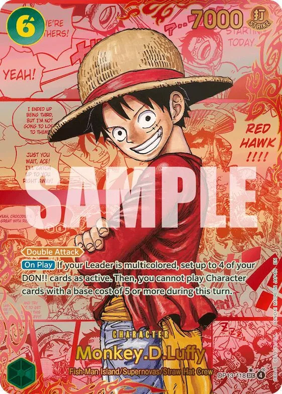 Monkey.D.Luffy (118) (Red Super Alternate Art) #op13-118 – Carrying On His Will