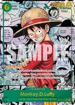 Monkey.D.Luffy (118) (Super Alternate Art) op13-118 – OP13 – Carrying On His Will