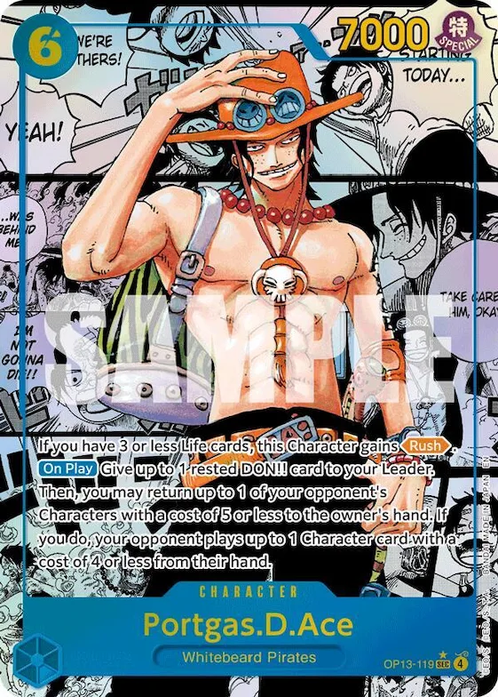 Portgas.D.Ace (119) (Super Alternate Art) #op13-119 – Carrying On His Will