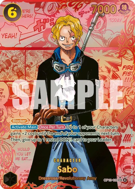 Sabo (120) (Red Super Alternate Art) #op13-120 – Carrying On His Will