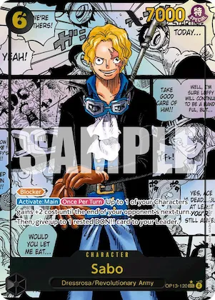 Sabo (120) (Super Alternate Art) #op13-120 – Carrying On His Will