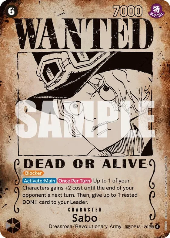 Sabo (120) (Wanted Poster) #op13-120 – Carrying On His Will