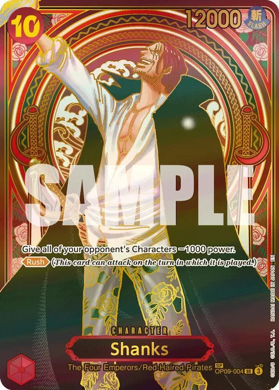 Shanks - OP09-004 (SP) (Gold) #op9-004 – Carrying On His Will