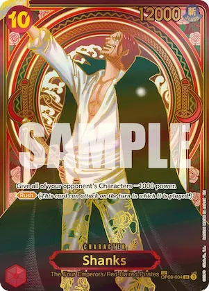 Shanks - OP09-004 (SP) (Gold) #op9-004 – Carrying On His Will