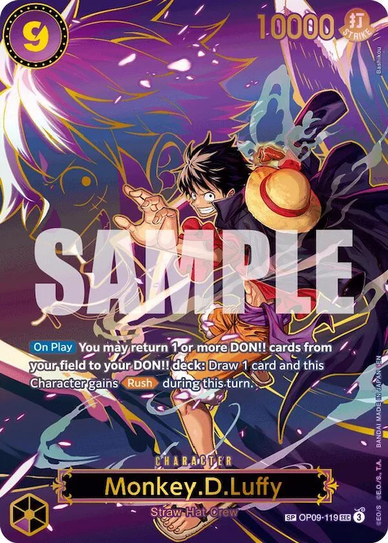 Monkey.D.Luffy - OP09-119 (SP) #op9-119 – Carrying On His Will