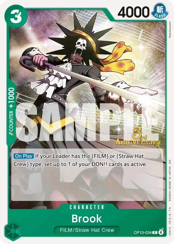 Brook op13-034 – OP13 – Carrying On His Will: 3rd Anniversary Tournament Cards