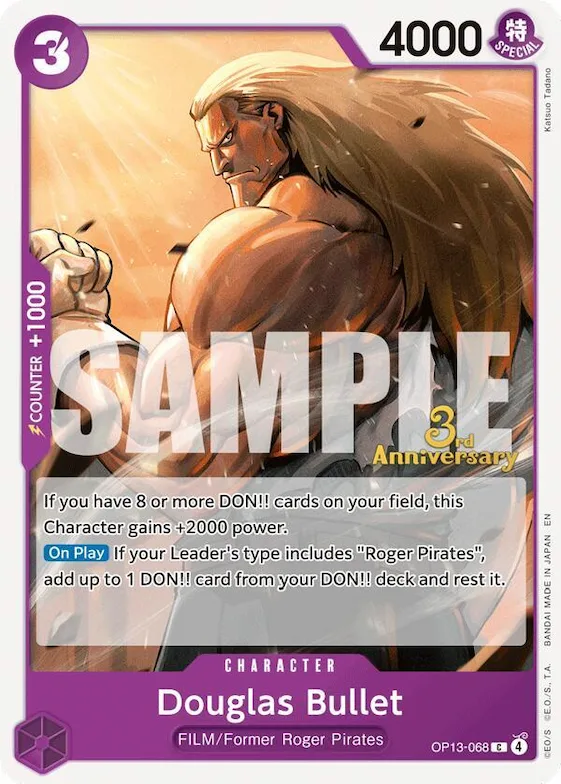 Douglas Bullet #op13-068 – Carrying On His Will: 3rd Anniversary Tournament Cards