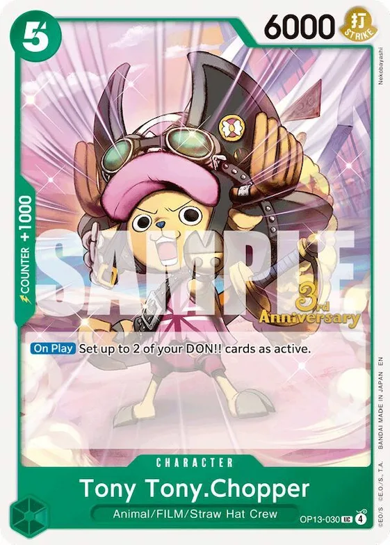 Tony-Tony Chopper op13-030 – OP13 – Carrying On His Will: 3rd Anniversary Tournament Cards