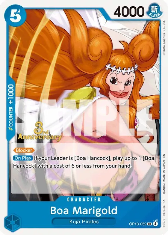 Boa Marigold op13-052 – OP13 – Carrying On His Will: 3rd Anniversary Tournament Cards