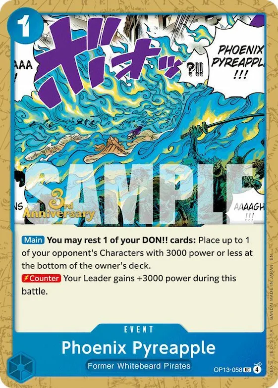 Don du phénix op13-058 – OP13 – Carrying On His Will: 3rd Anniversary Tournament Cards
