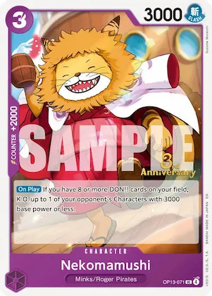 Nekomamushi #op13-071 – Carrying On His Will: 3rd Anniversary Tournament Cards