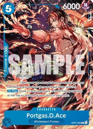 Portgas.D.Ace - OP07-053 (3rd Anniversary Tournament 3 Brothers Pack) #op7-053 – Carrying On His Will: 3rd Anniversary Tournament Cards