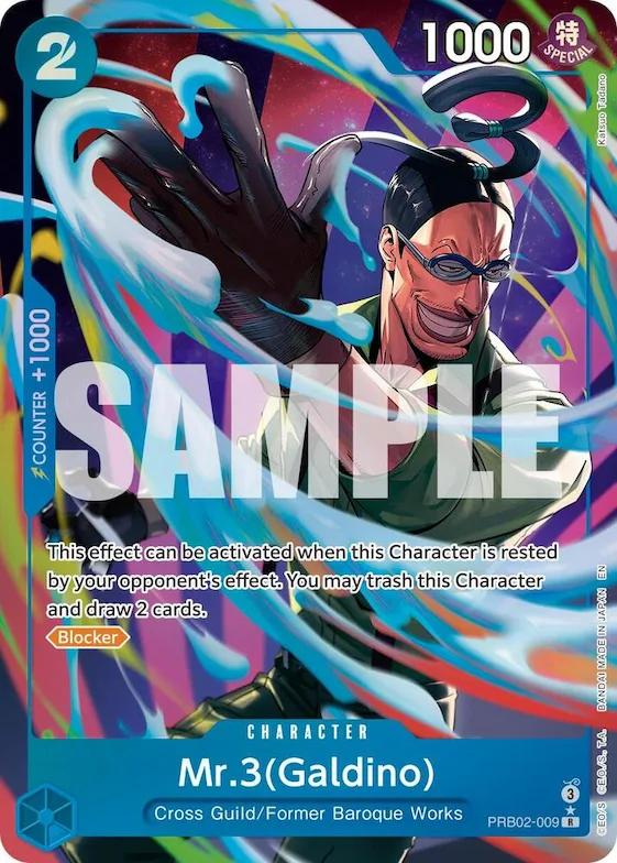 Mr.3(Galdino) - PRB02-009 (Alternate Art) #prb2-009 – Premium Booster -The Best- Vol. 2