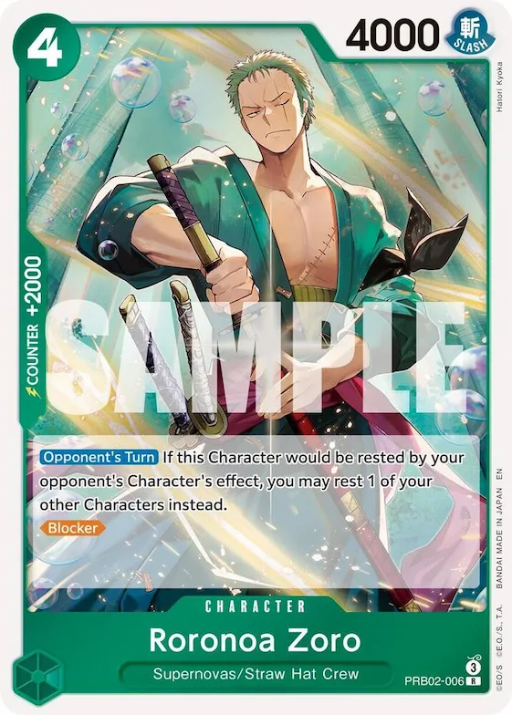 Roronoa Zoro - PRB02-006 #prb2-006 – Premium Booster -The Best- Vol. 2