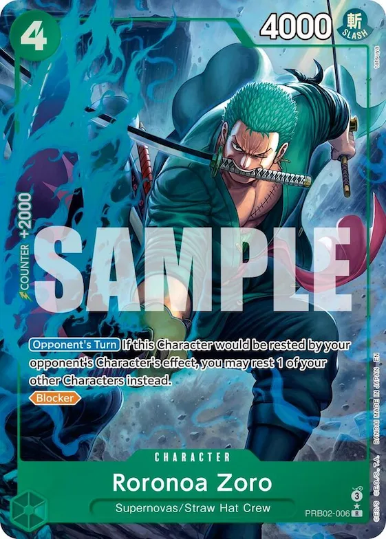 Roronoa Zoro - PRB02-006 (Alternate Art) #prb2-006 – Premium Booster -The Best- Vol. 2