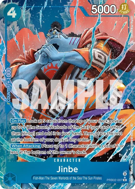 Jinbe - PRB02-007(Alternate Art) #prb2-007 – Premium Booster -The Best- Vol. 2