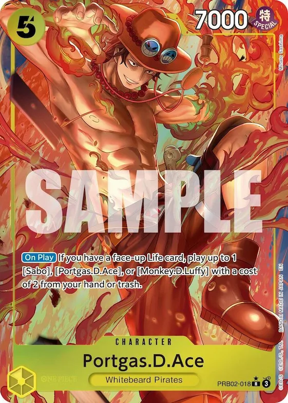 Portgas.D.Ace - PRB02-018 (Alternate Art) #prb2-018 – Premium Booster -The Best- Vol. 2