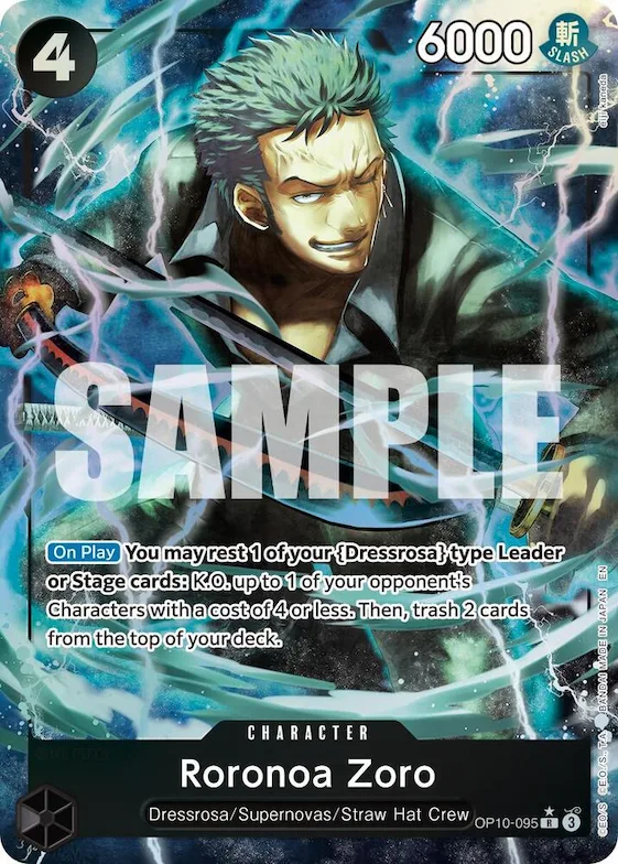 Roronoa Zoro - OP10-095 (Alternate Art) #op10-095 – Premium Booster -The Best- Vol. 2