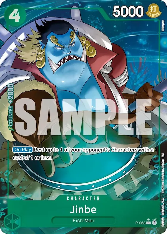 Jinbe - P-063 (Alternate Art) #p-063 – Premium Booster -The Best- Vol. 2